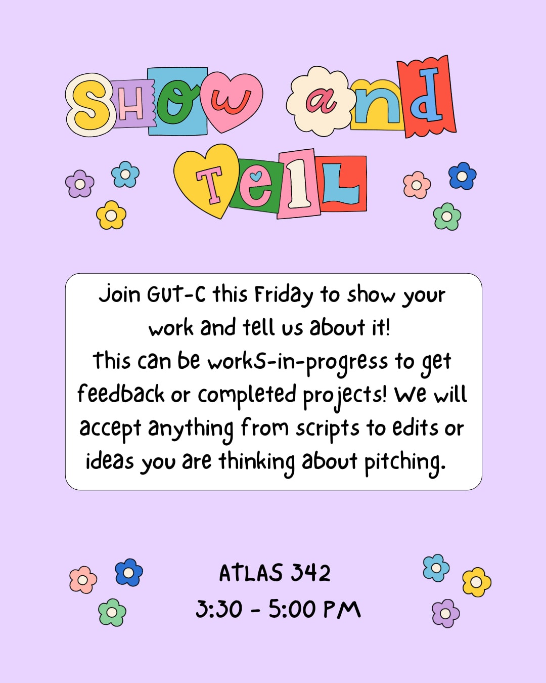 Show Don't Tell Educational Poster in Light Pink Illustrative Sticker Style (Instagram Post (45))